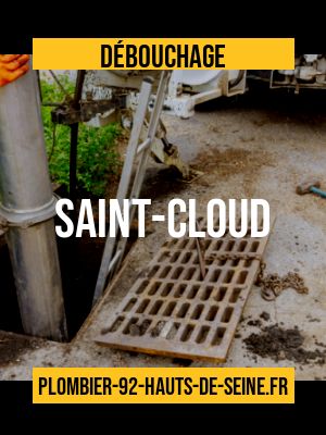 camion hydrocureur à Saint-Cloud