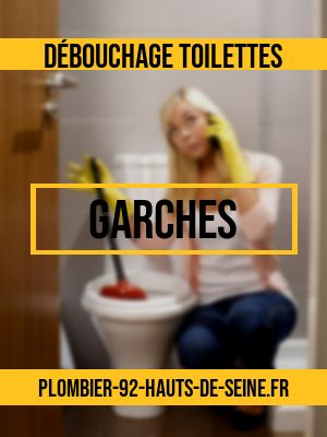 débouchage WC à Garches