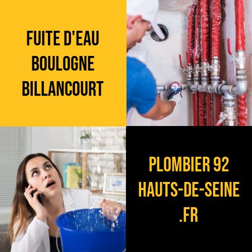 fuite eau Boulogne-Billancourt
