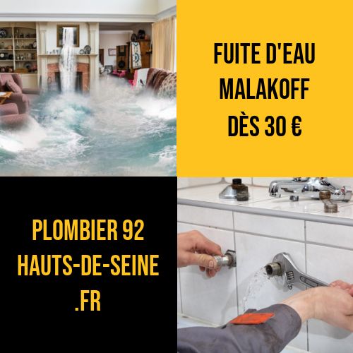 fuite eau Malakoff