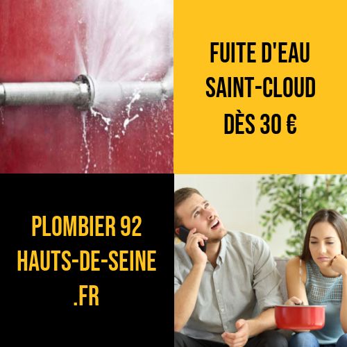 fuite eau Saint-Cloud