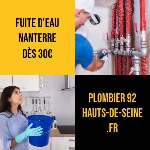 plomberie Nanterre pour fuite eau