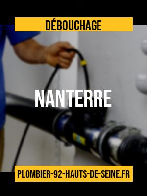 plombier Nanterre pour débouchage