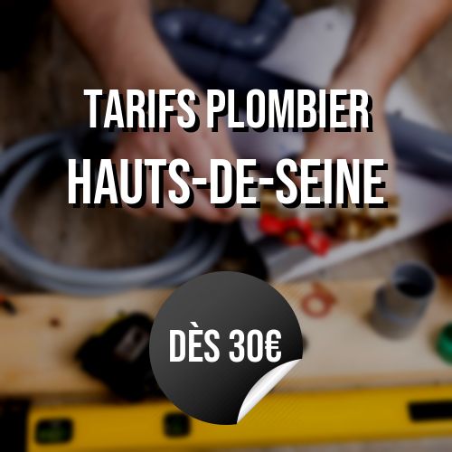 tarif plombier 92